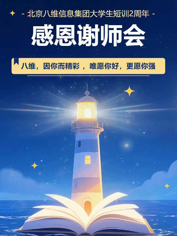 八维教育大学生短训精英班2周年庆感恩谢师会